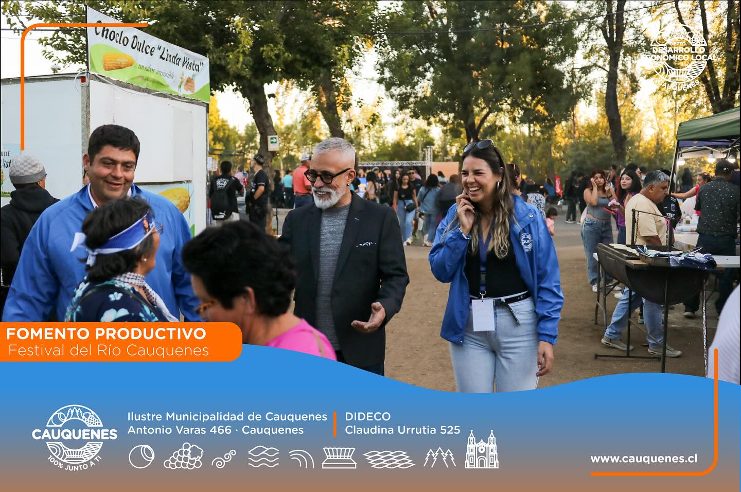 Emprendedores en el Festival del Río Cauquenes